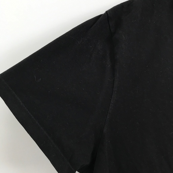 POOL HOUSE MENS T SHIRT BLACK SHORT SLEEVE CROPPED CREW NECK SMALL - Picture 7 of 12